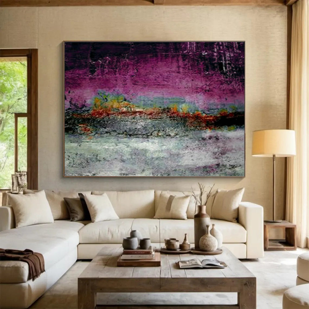 Custom Giant Abstract Hand Painting for Medical Billing Office DLZ2775