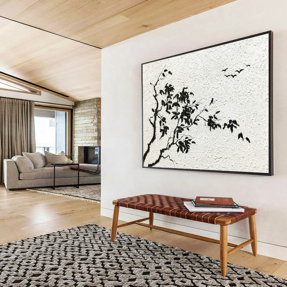 Custom-Made Giant Abstract Hand Painting for Waste - to - Energy Incineration Plant Control Center DLZ2835