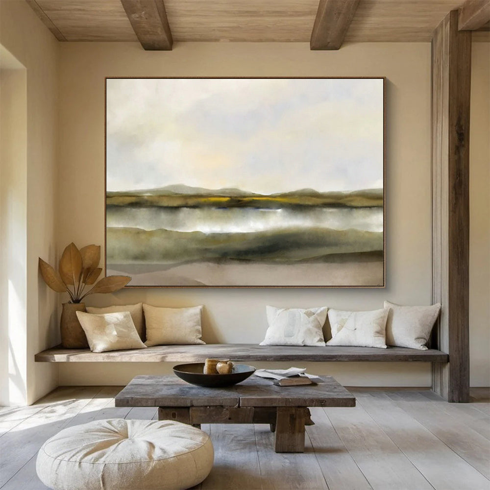 Large Custom Abstract Hand-Painted Art for Artisan Bakery DLZ2745