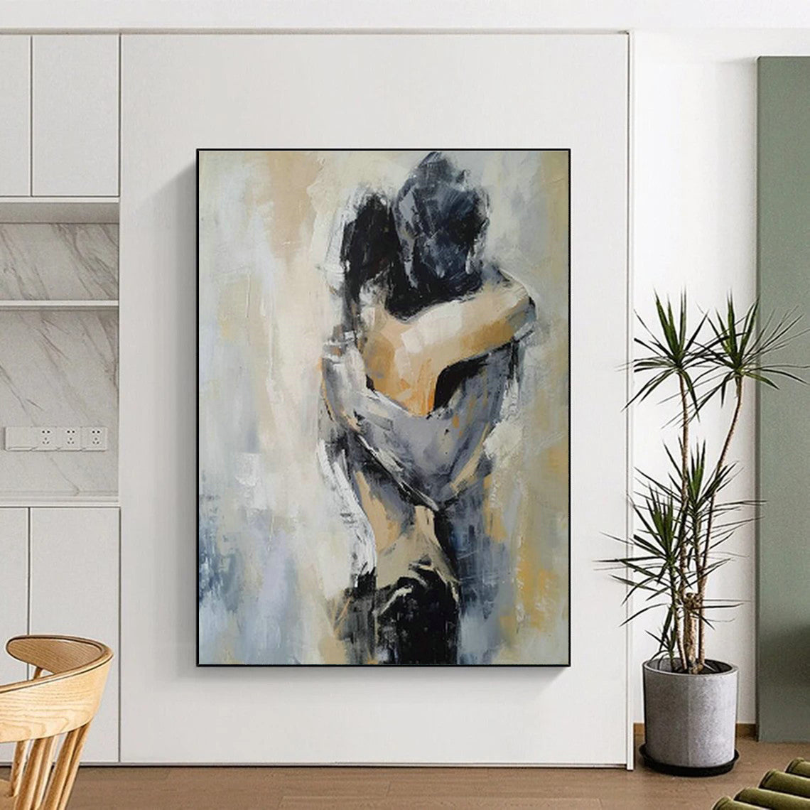 Gigantic Custom Hand-Painted Abstract Canvas for Mobile Artisan Markets  DLZ0108