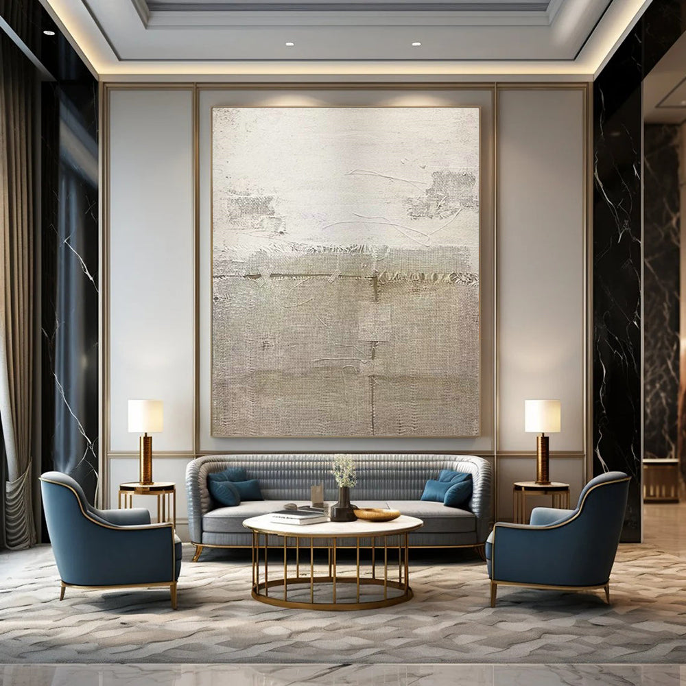 Monumental Custom Hand-Painted Abstract Artwork - Majestic Decor for Historical Castles’ Halls  DLZ0196