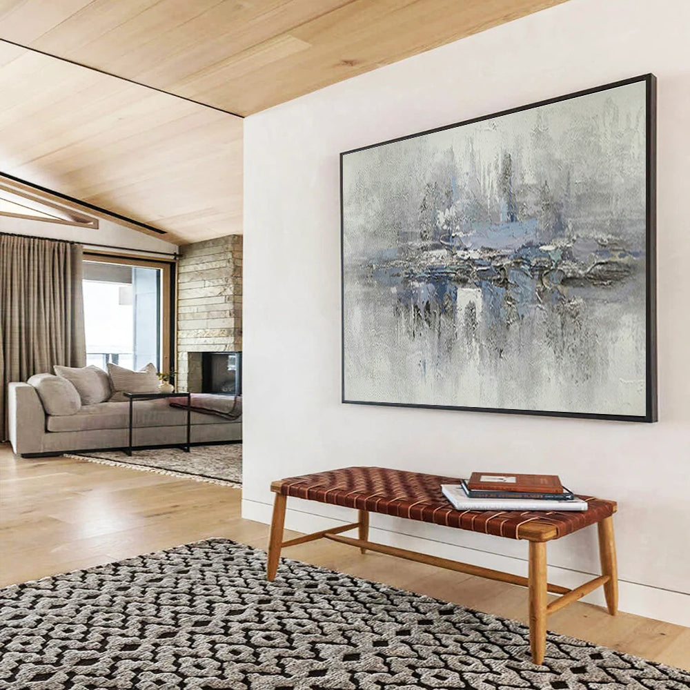 Large-Size Custom Hand-Painted Abstract Painting for Veterinary Clinic DLZ2733