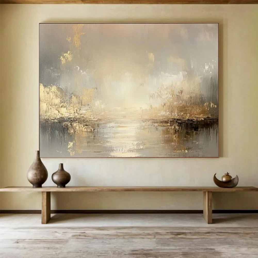 Customized Large-Scale Abstract Hand Painting for Dance Studio DLZ2707