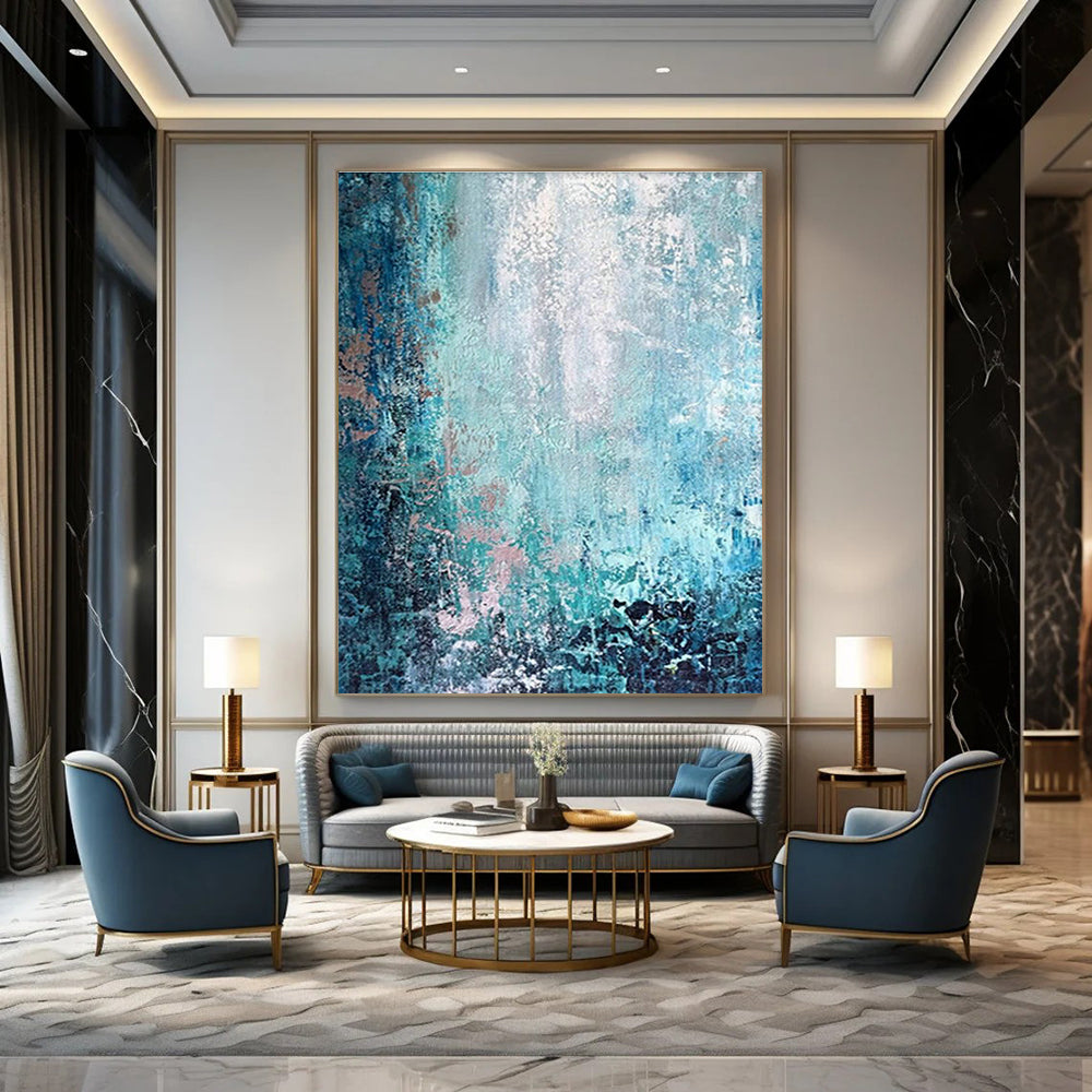 Jumbo Custom Hand-Painted Abstract Wall Art for Urban Art Galleries in Shipping Containers  DLZ0074