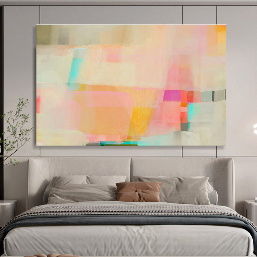 Cold Wax Medium Custom Hand-Painted Abstract Art for Gallery Exhibitions and Art Displays
