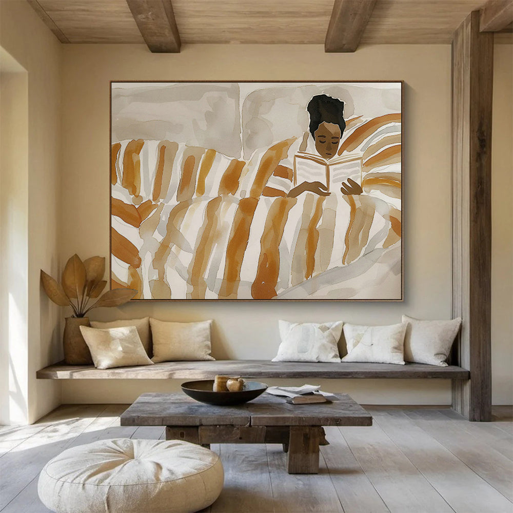 Customizable Space Solar Power Station Giant Abstract Hand Painting DLZ2614