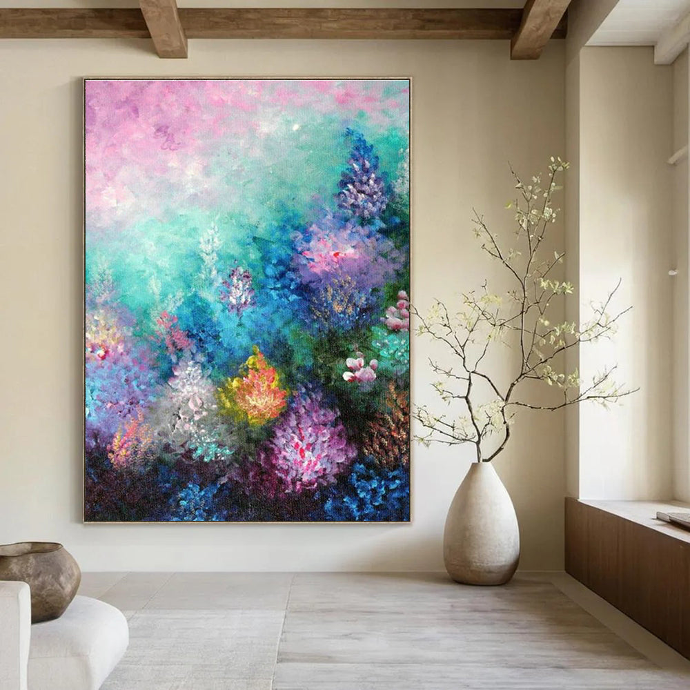 Jumbo Customizable Hand-Painted Abstract Artwork for Co-Creating Workspaces  DLZ0065