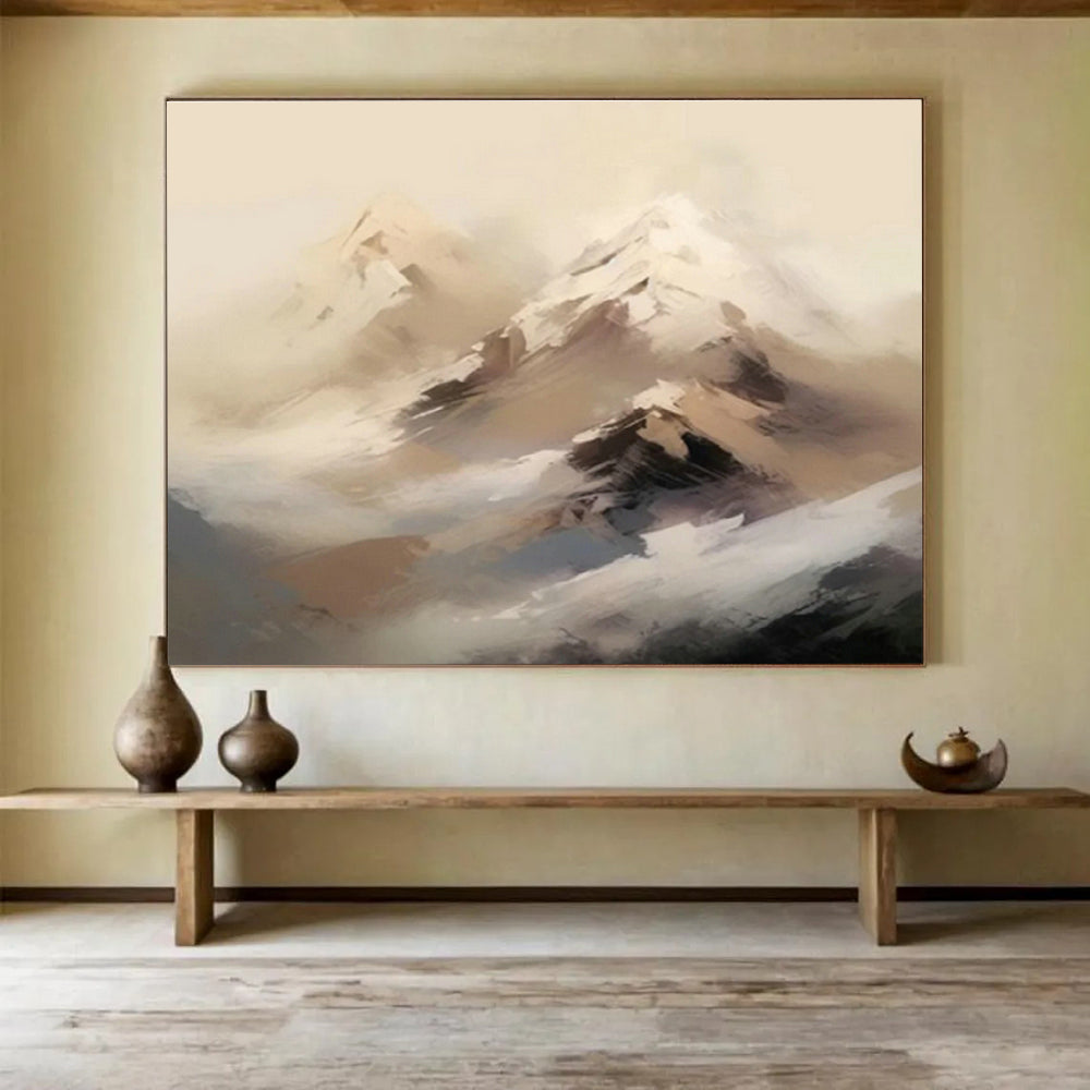 Custom Giant Abstract Hand Painting for Flower Shop DLZ2709