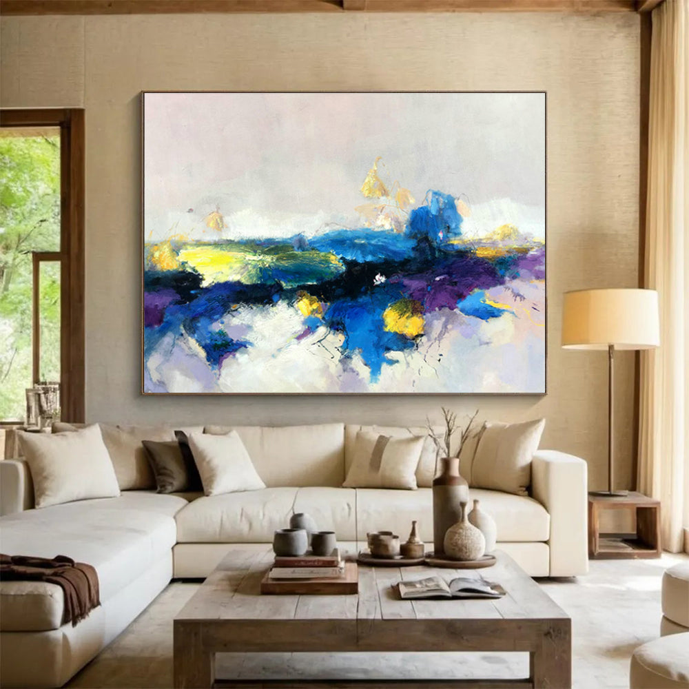 Customized Large Abstract Hand Painting for Canyonside Art Gallery DLZ2915