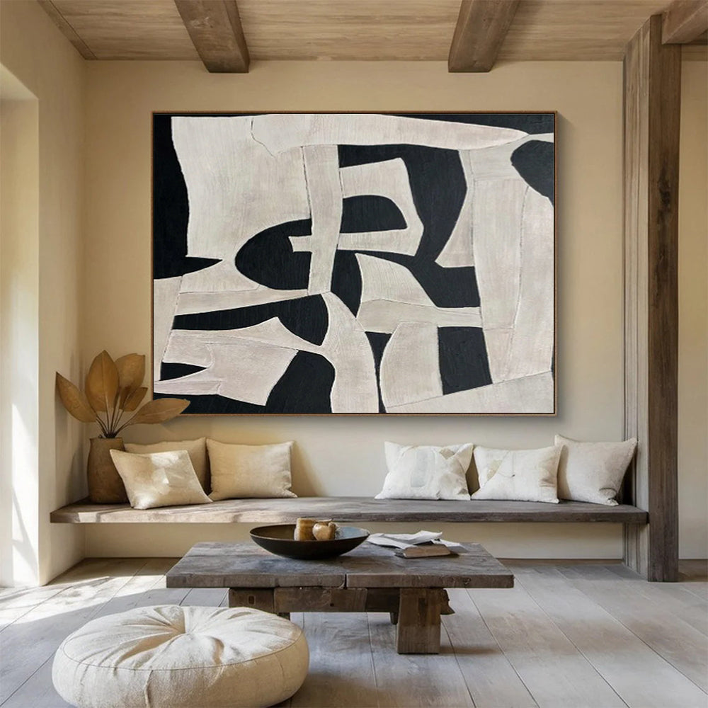 Custom-Made Shopping Center Oversized Abstract Hand Painting