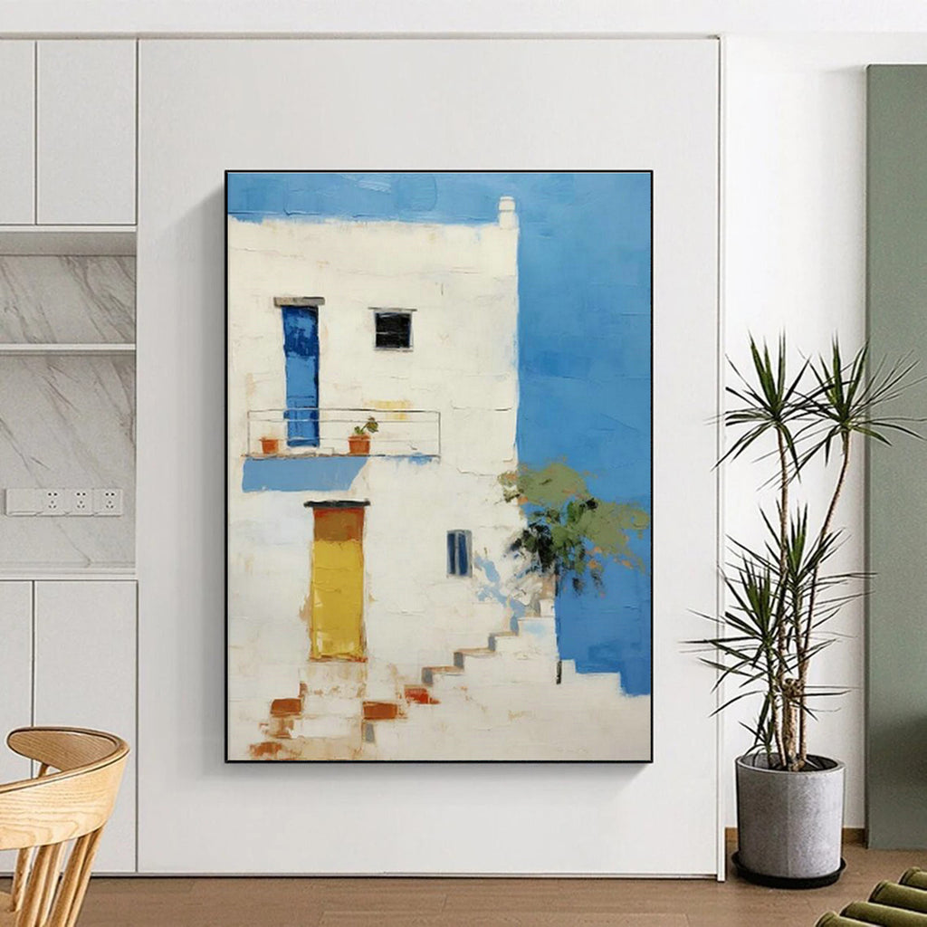 Oversized Custom Hand-Painted Abstract Canvas for Virtual Interior Design Showrooms  DLZ0114