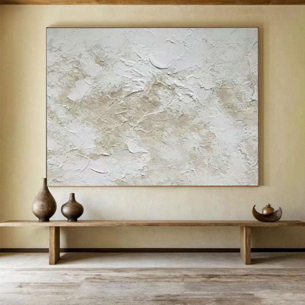 Custom Giant Abstract Hand Painting for Subterranean Archaeological Excavation Site Command Post DLZ2980