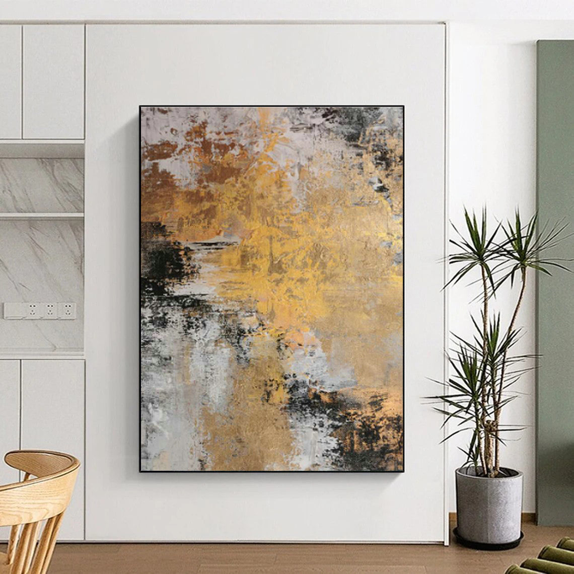 Huge Custom Hand-Painted Abstract Art for Karaoke Bars  DLZ0010
