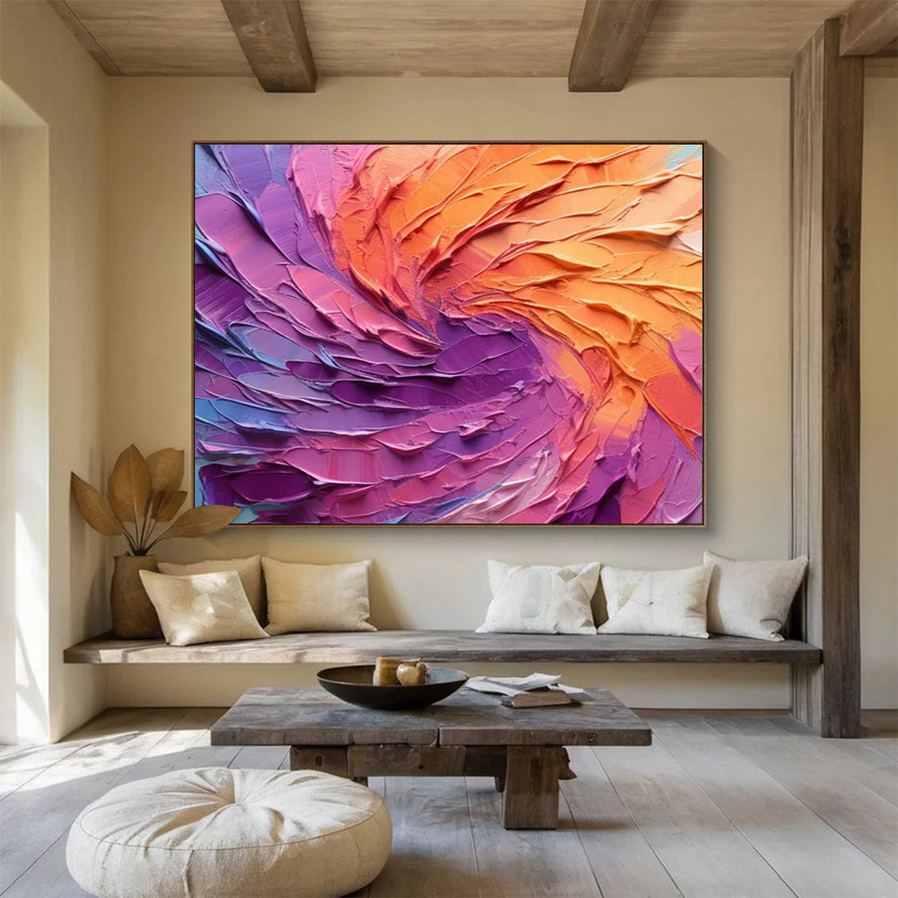 Large Custom Abstract Hand-Painted Art for Urban Vertical Farming Crop Nutrient Uptake Kinetics Research Institute DLZ3204