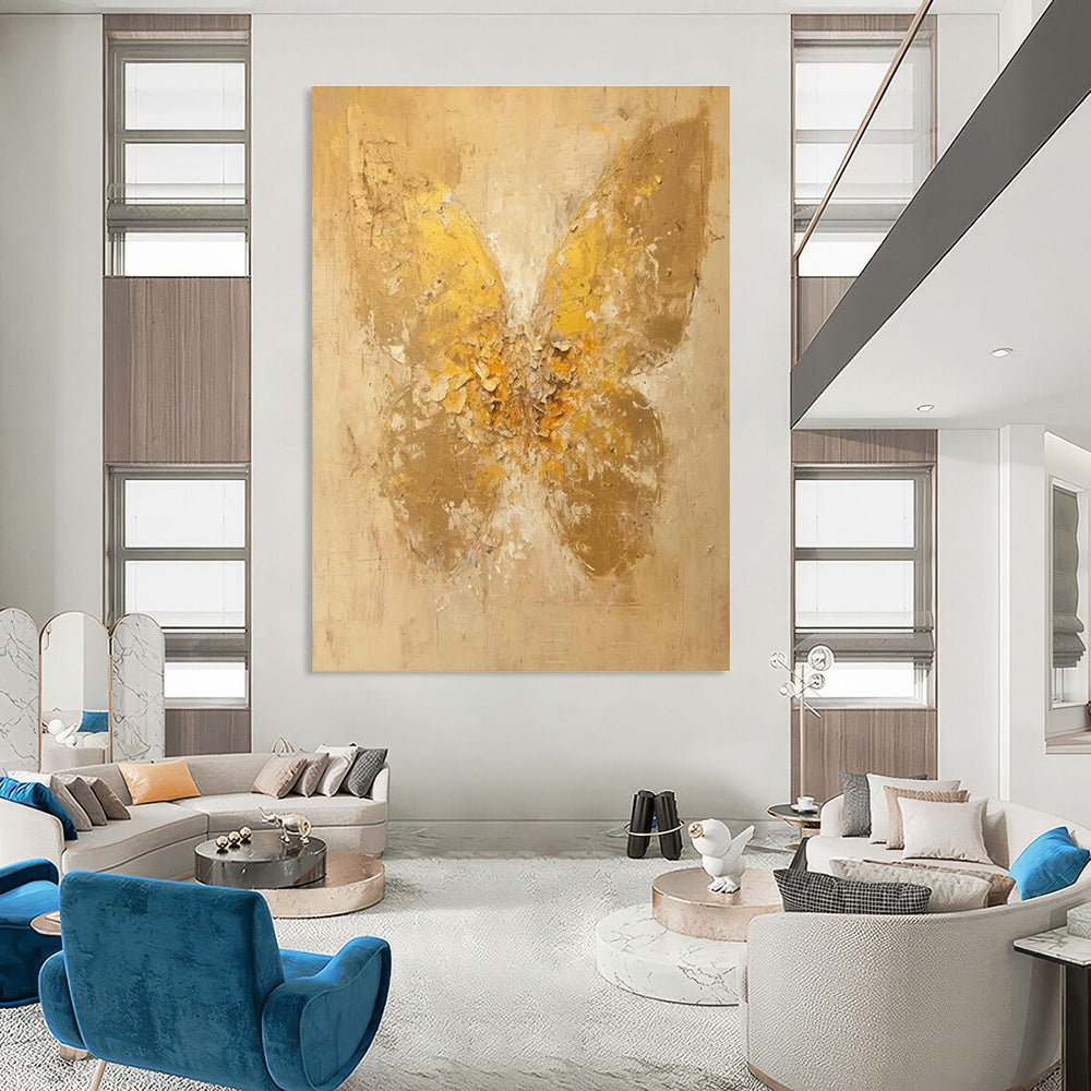 Large-Scale Custom Hand-Painted Abstract Artwork - Artistic Rhythms for African Dance Studios  DLZ0341