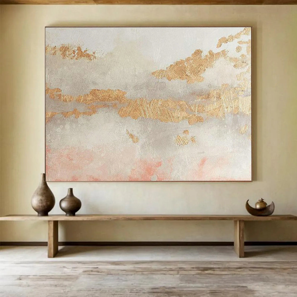 Oversized Custom Hand-Painted Abstract Art for Geothermal Energy Plant Control Center DLZ2824