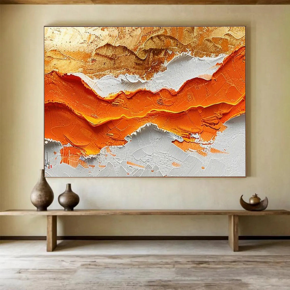 Large Custom Abstract Hand-Painted Art for Smart Factory Quality Control Lab DLZ2848
