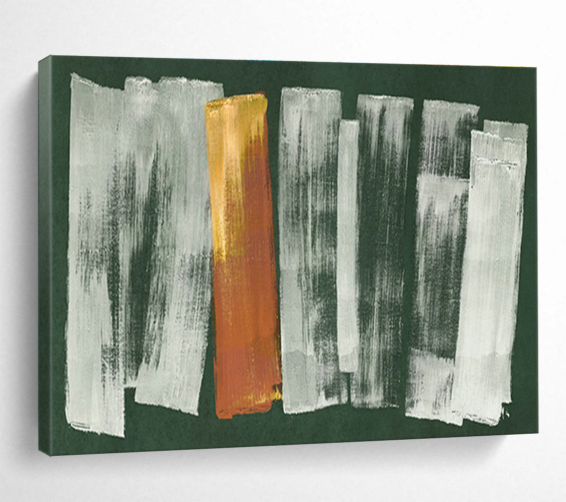 Custom Giant Abstract Hand Painting for Vertical Urban Aquarium Maintenance Facility DLZ2996