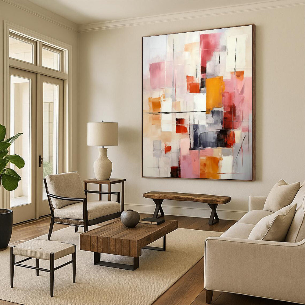 Gigantic Custom Hand-Painted Abstract Art - Historical Splendor for Imperial Palace Museums  DLZ0287