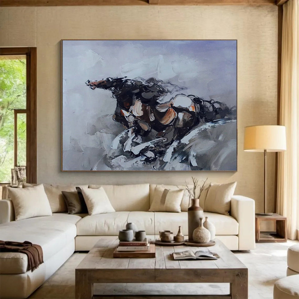 Large-Size Custom Abstract Hand Painting for Classroom DLZ2690