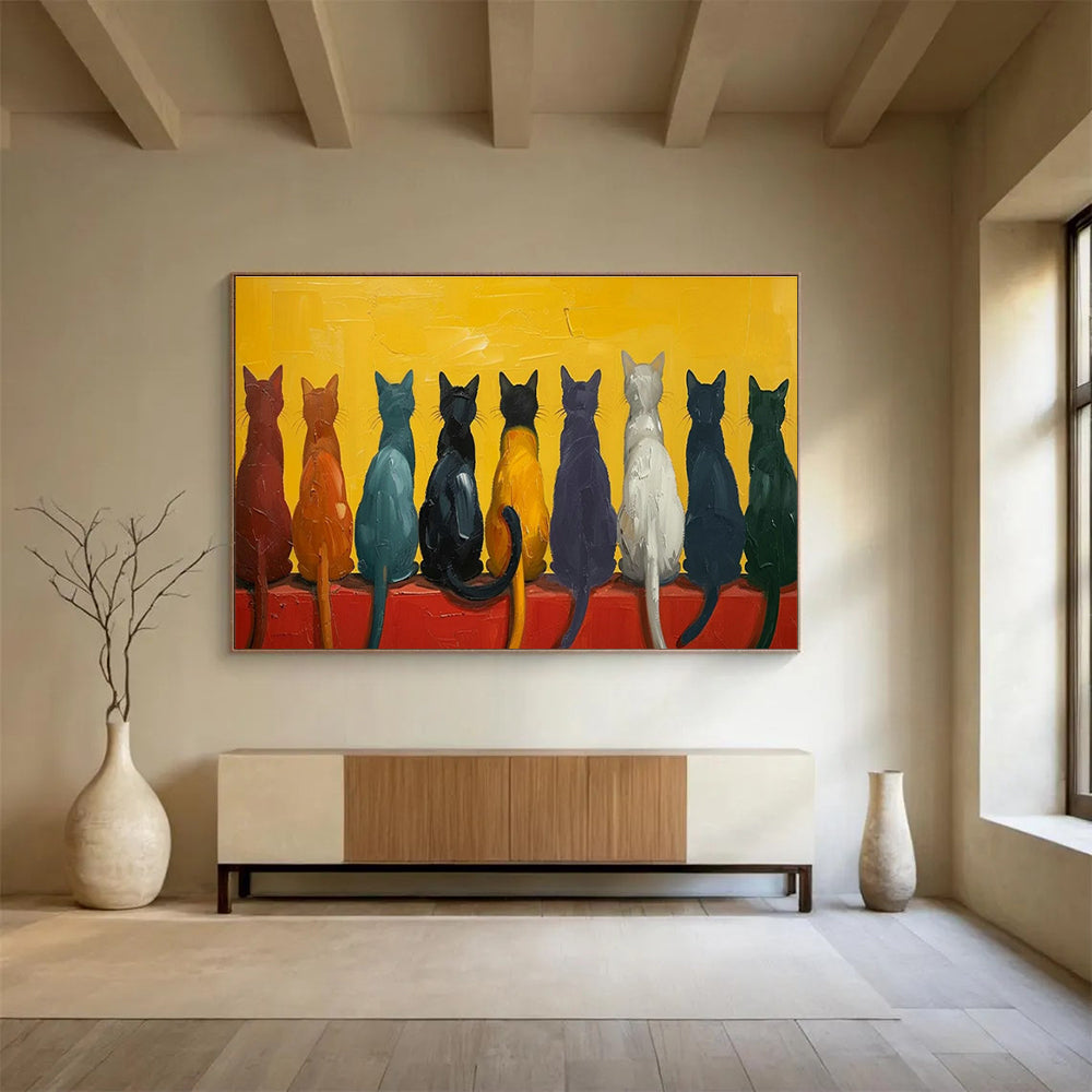 Oversized Handmade Abstract Canvas Painting, Modern Art for Bedroom Decor DLZ3222