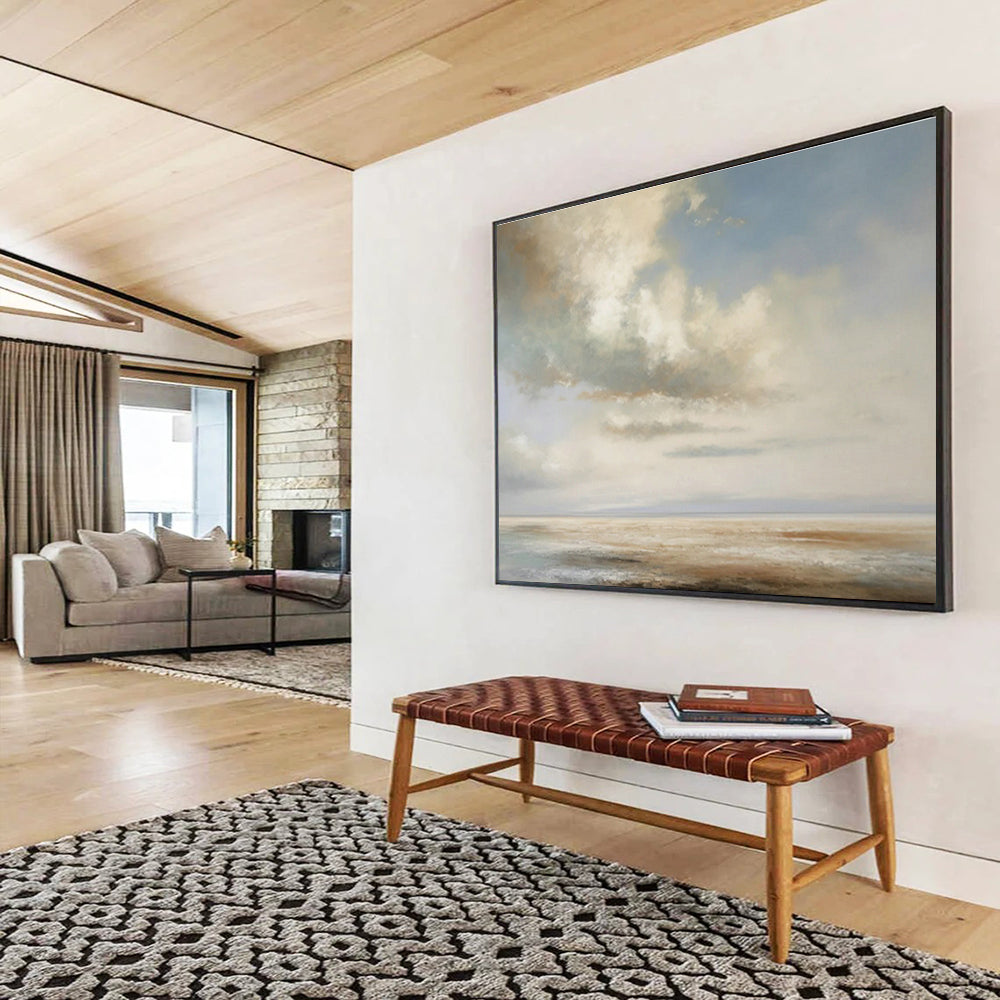Oversized Custom Hand-Painted Abstract Art for Billiard Hall DLZ2718