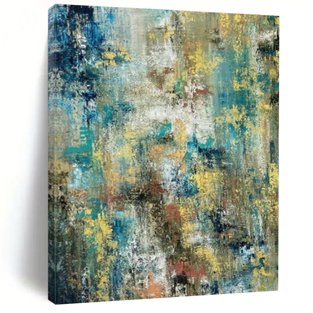 Extra Large Custom Handmade Abstract Painting for Vintage Camera Museums  DLZ0034