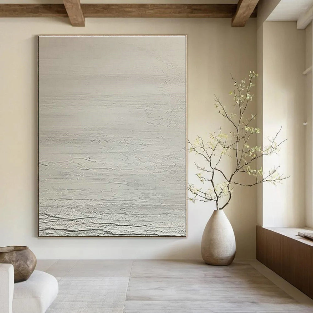 Massive Custom Hand-Painted Abstract Canvas - Inviting Decor for Community Kitchens  DLZ0206