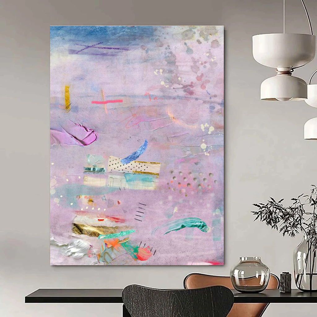 Large-Scale Custom Hand-Painted Abstract Painting - Comforting Art Decoration for Foot Massage Stores  DLZ0144