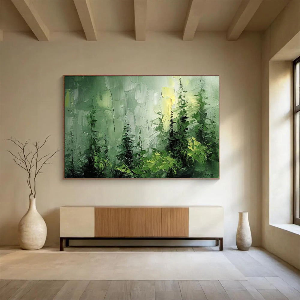 Oversized Custom Hand-Painted Abstract Art for Subterranean Cave Fauna Adaptation and Evolution Research Station DLZ3214