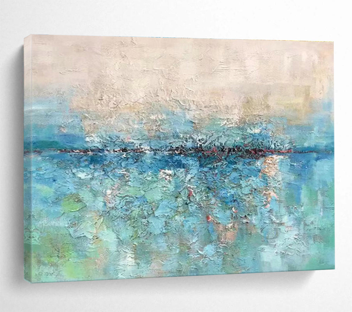 Oversized Custom Hand-Painted Abstract Art for Wedding Venue DLZ2739