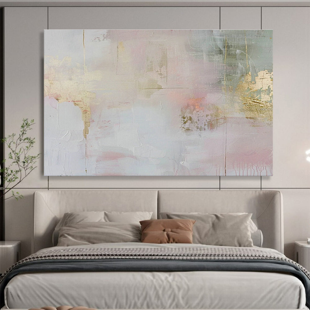 Large-Size Custom Abstract Hand Painting for Geomagnetic Field Research Observatory Control Room DLZ2868
