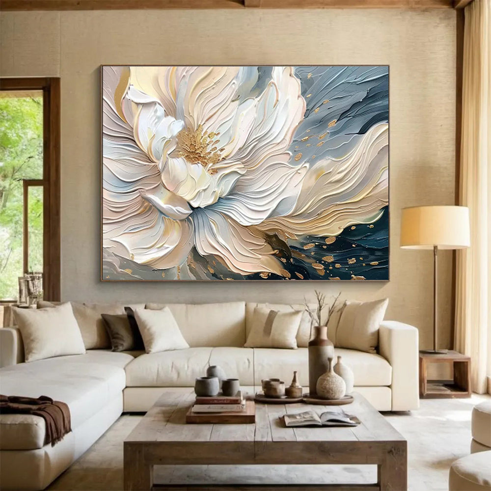 Custom-Made Giant Abstract Hand Painting for Deep-Sea Hydrothermal Vent Exploration Mission Control DLZ3087
