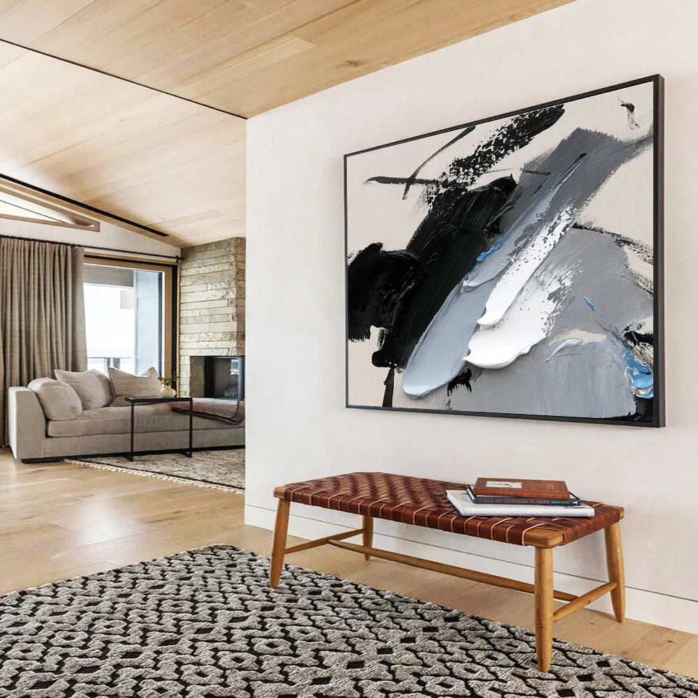 Large Custom Abstract Hand-Painted Art for Shopping Center DLZ2694