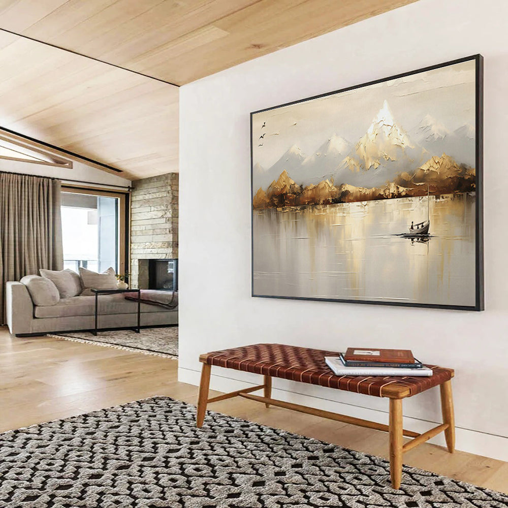 Custom-Made Vertical Factory Large Abstract Hand Painting DLZ2542