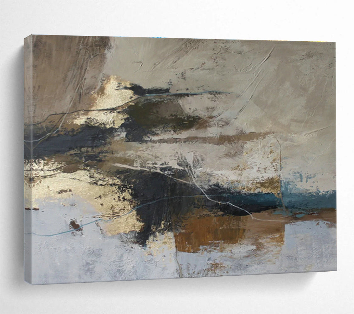 Custom-Made Giant Abstract Hand Painting for Virtual Museum Exhibition Hall DLZ2895