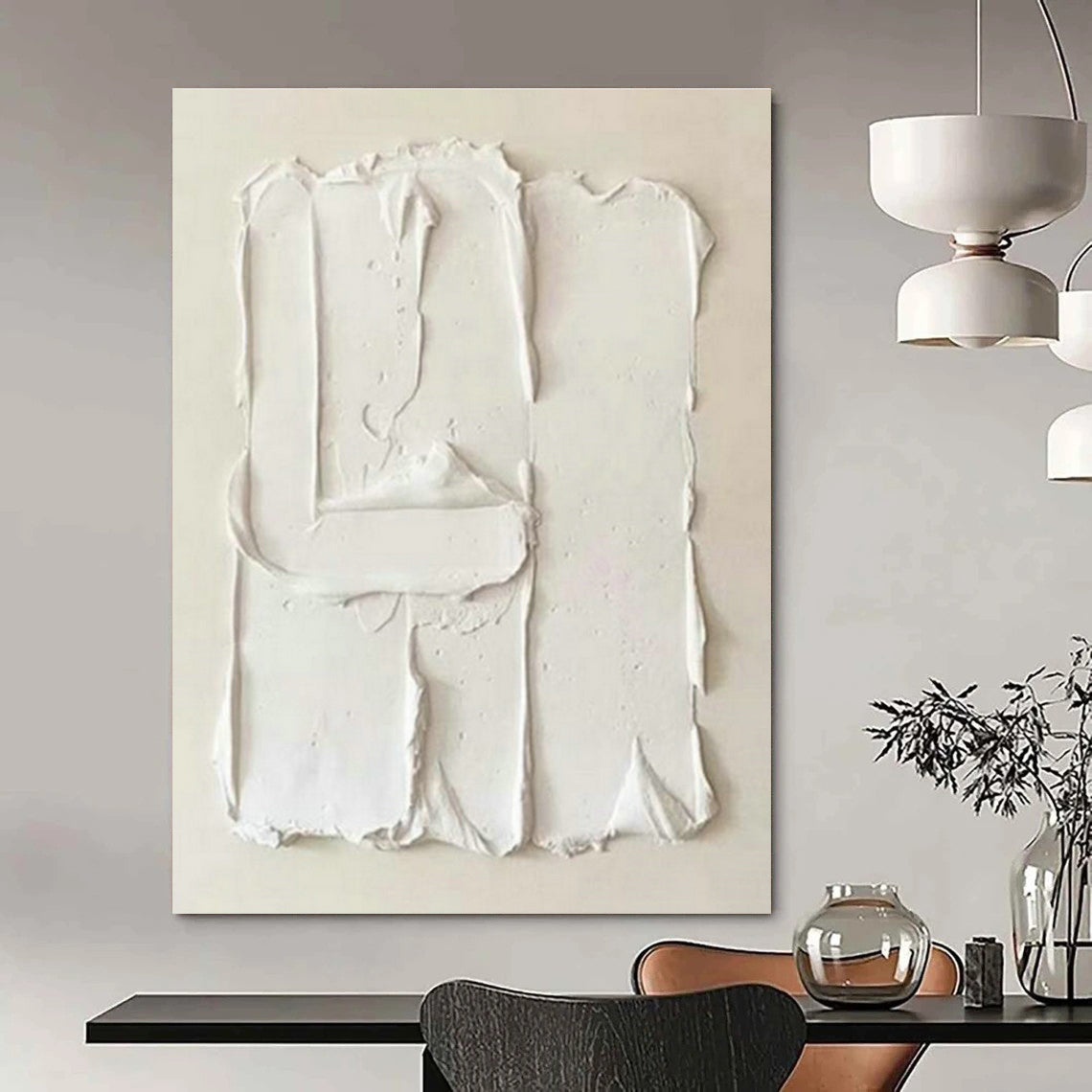 Immense Custom Hand-Painted Abstract Canvas - Cosmic Inspiration for Astronomy Observatories  DLZ0238