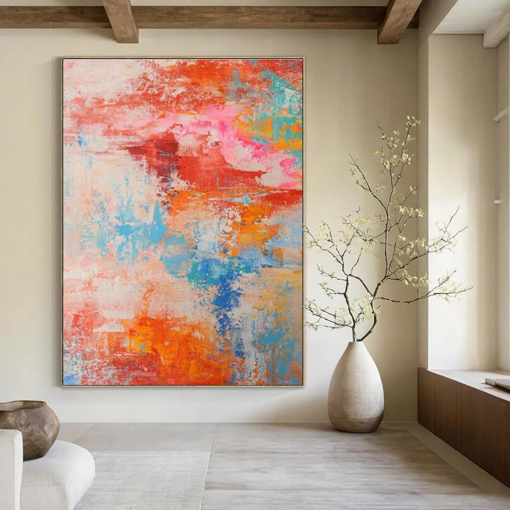 Extra Large Custom Hand-Painted Abstract Art for Rowing Clubs  DLZ0030