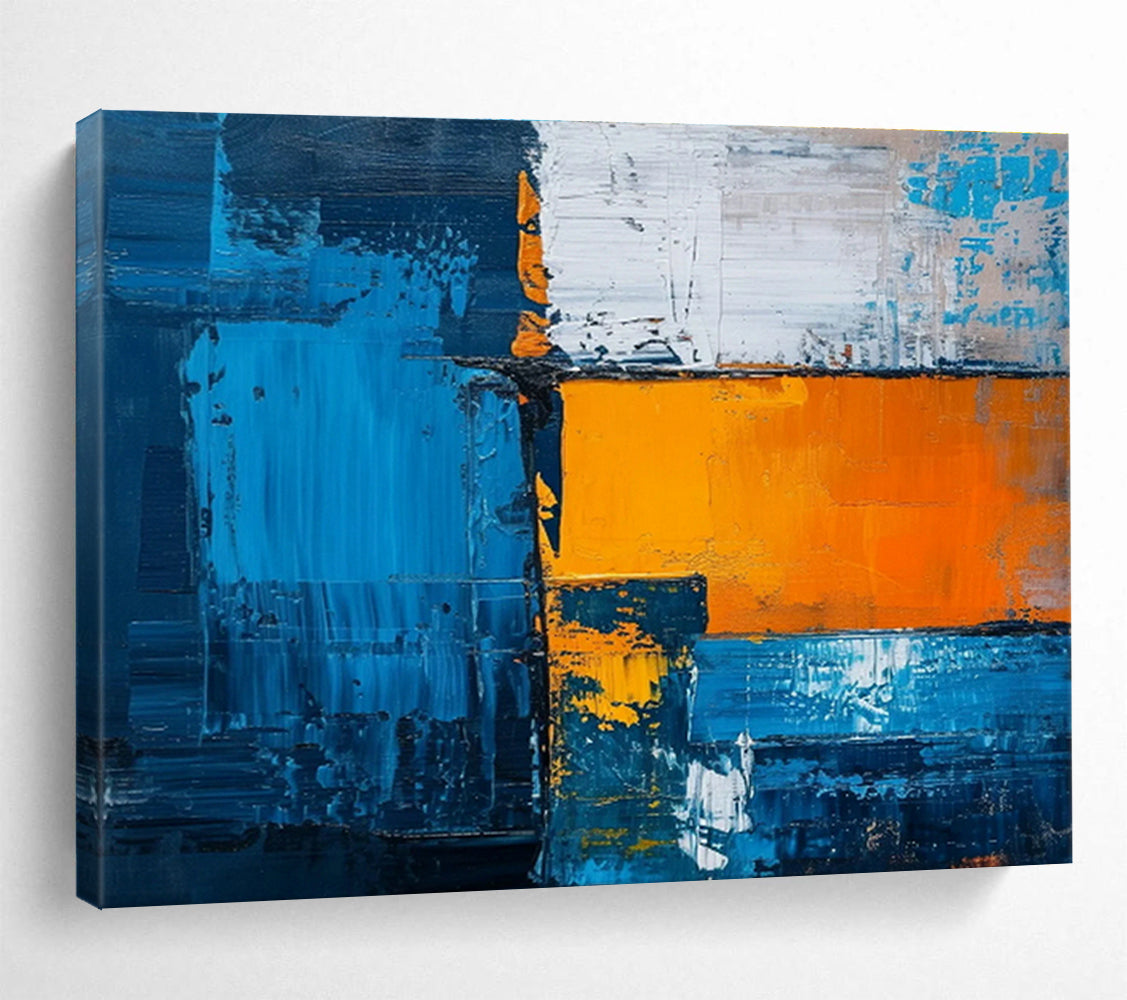Bespoke Vertical Urban Vertical Beekeeping Research Center Oversized Abstract Hand-Painted Art DLZ2657