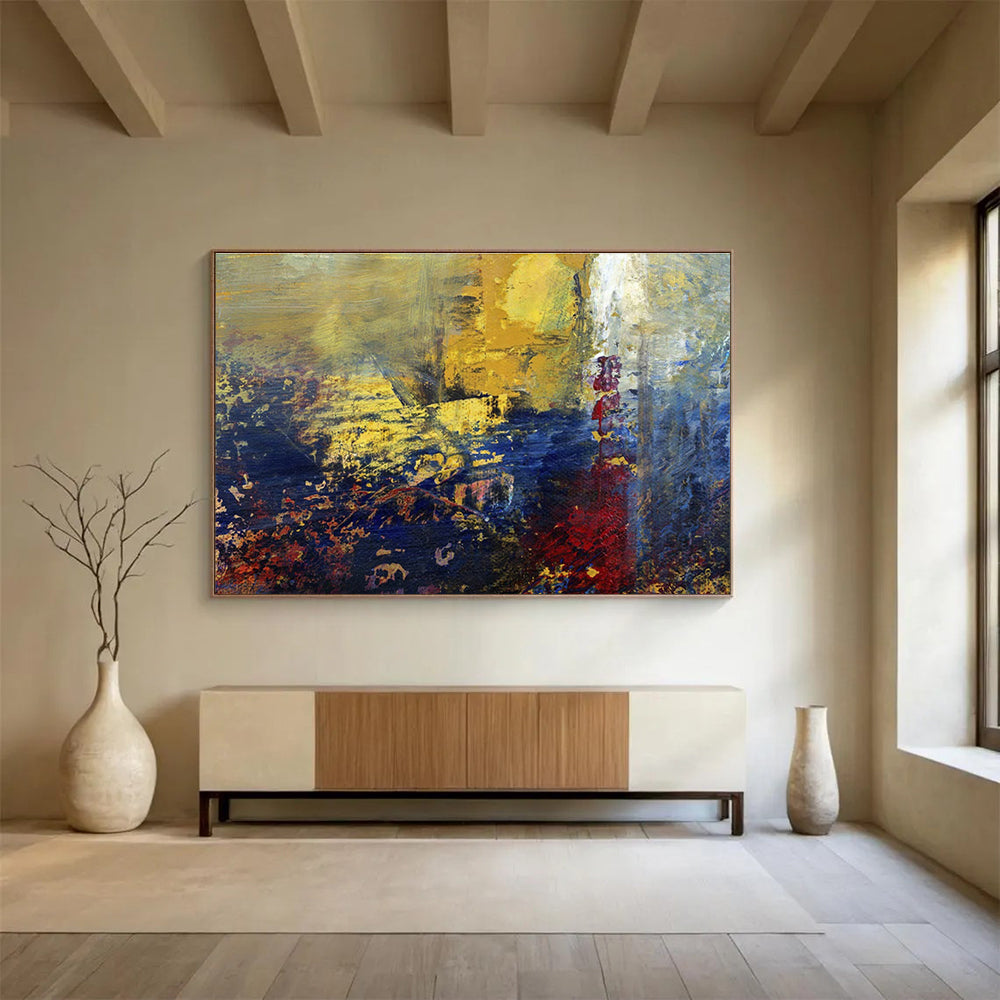 Tailored High-Altitude Wind Energy Farm Giant Abstract Hand Painting DLZ2577