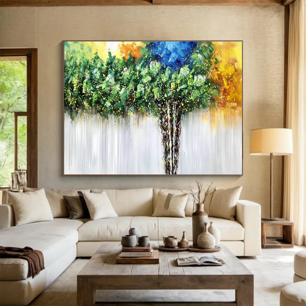 Custom-Made Gene Synthesis Lab Large Abstract Hand Painting DLZ2560