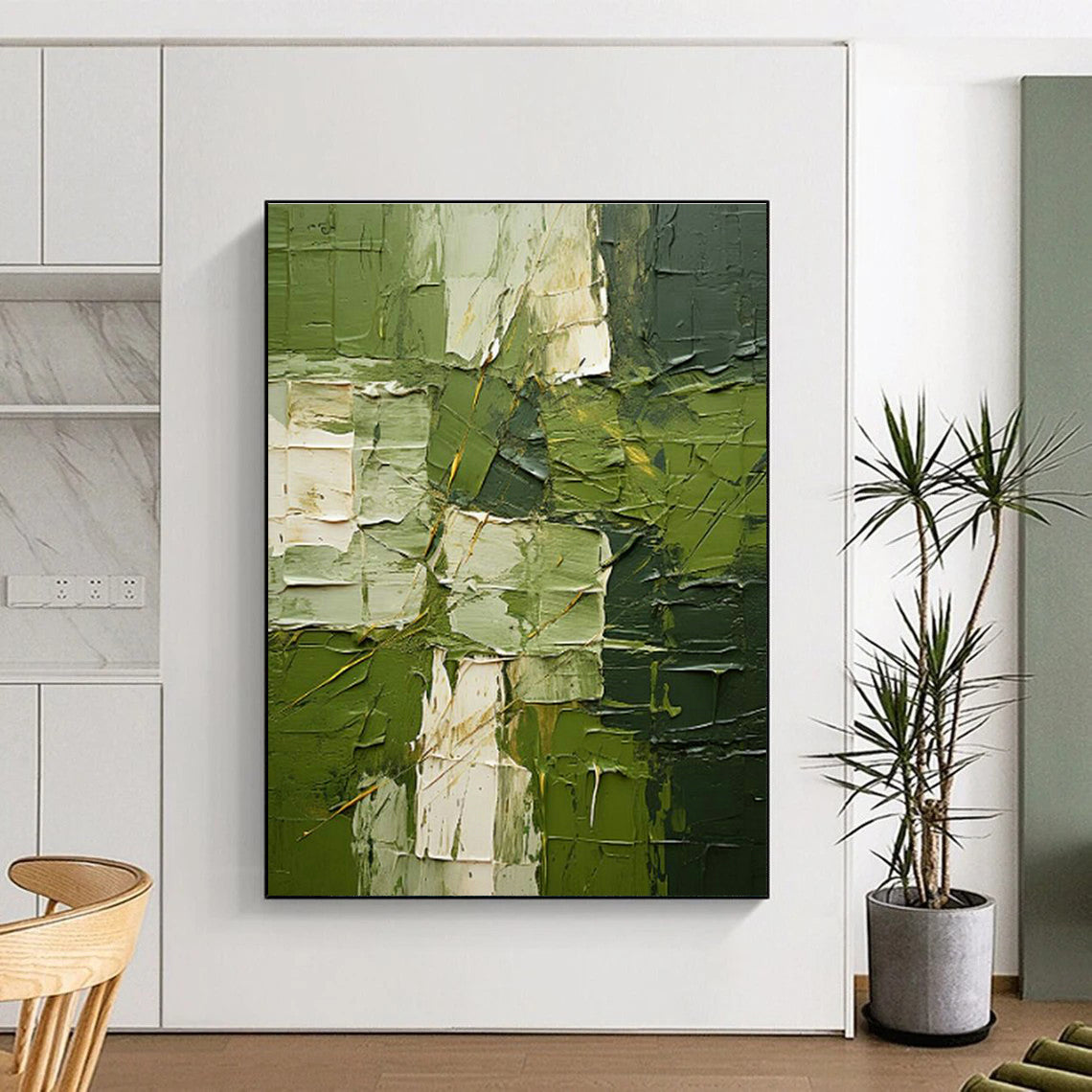 Sprawling Custom Hand-Painted Abstract Canvas - Vintage Nostalgia for Retro Arcade Game Rooms  DLZ0283