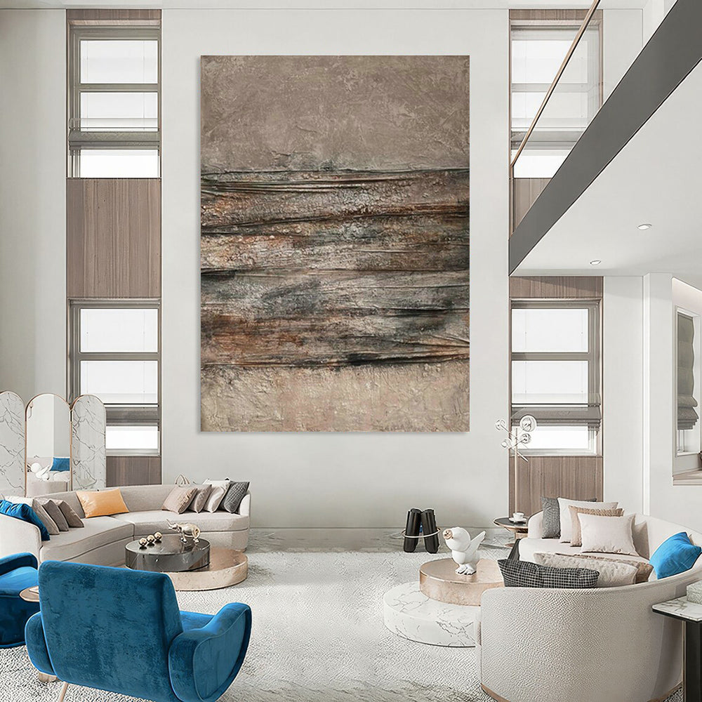 Large-Scale Custom Hand-Painted Abstract Canvas - Whimsical Decor for Children’s Museums  DLZ0200