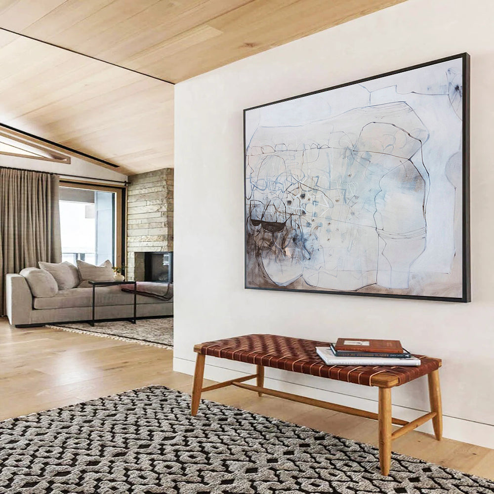 Bespoke Bedroom Large Abstract Hand-Painted Decor