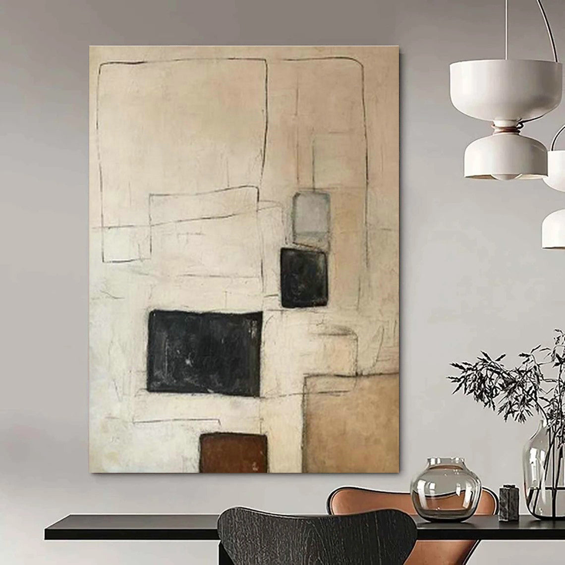 Immense Custom Hand-Painted Abstract Painting - Scientific Wonder for Science Experiment Labs  DLZ0252