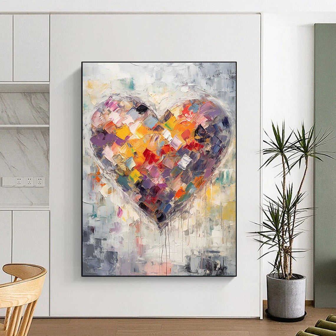 Must-Have for Meeting Rooms: Large-Scale Custom Hand-Painted Abstract Artwork  DLZ0129