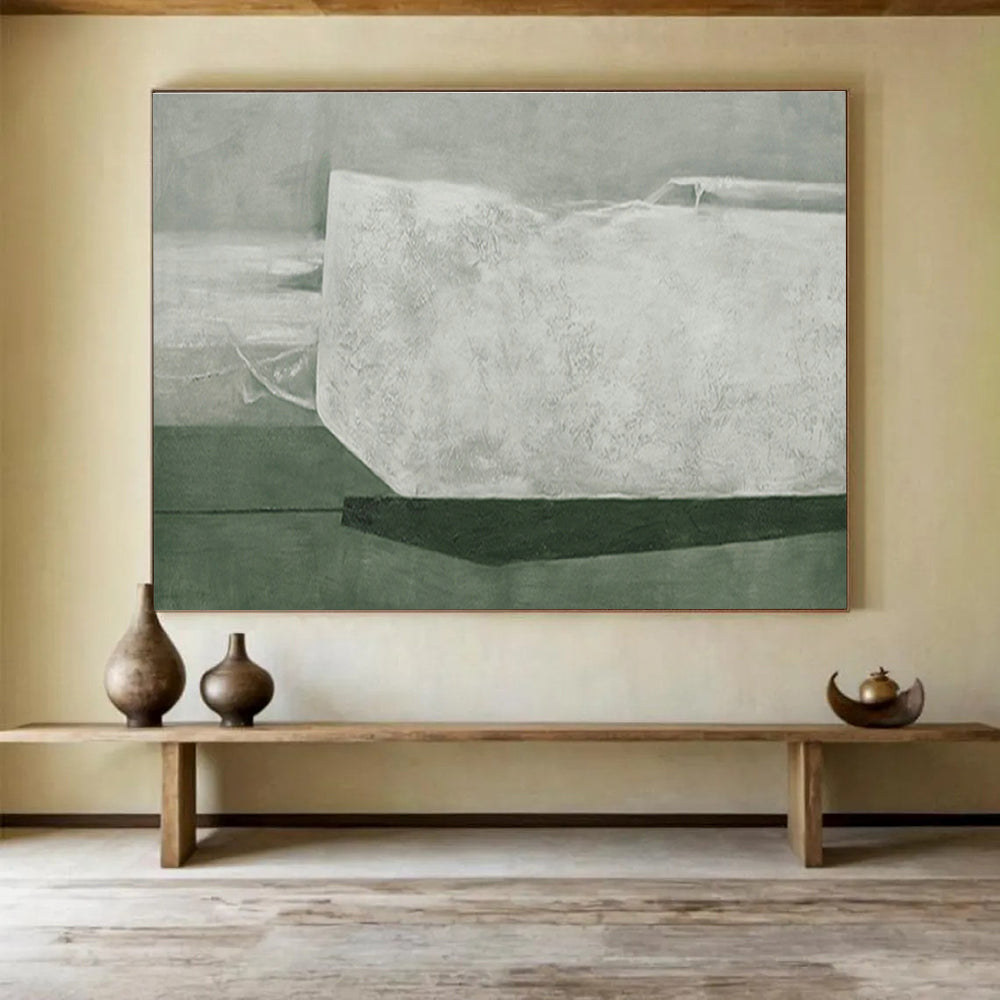 Large Custom Abstract Hand-Painted Art for Underwater Volcano Monitoring Station DLZ2995