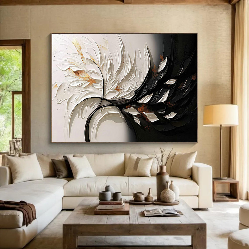 Customized Large Abstract Hand Painting for Antarctic Marine Microbial Symbiosis Research Base DLZ3130