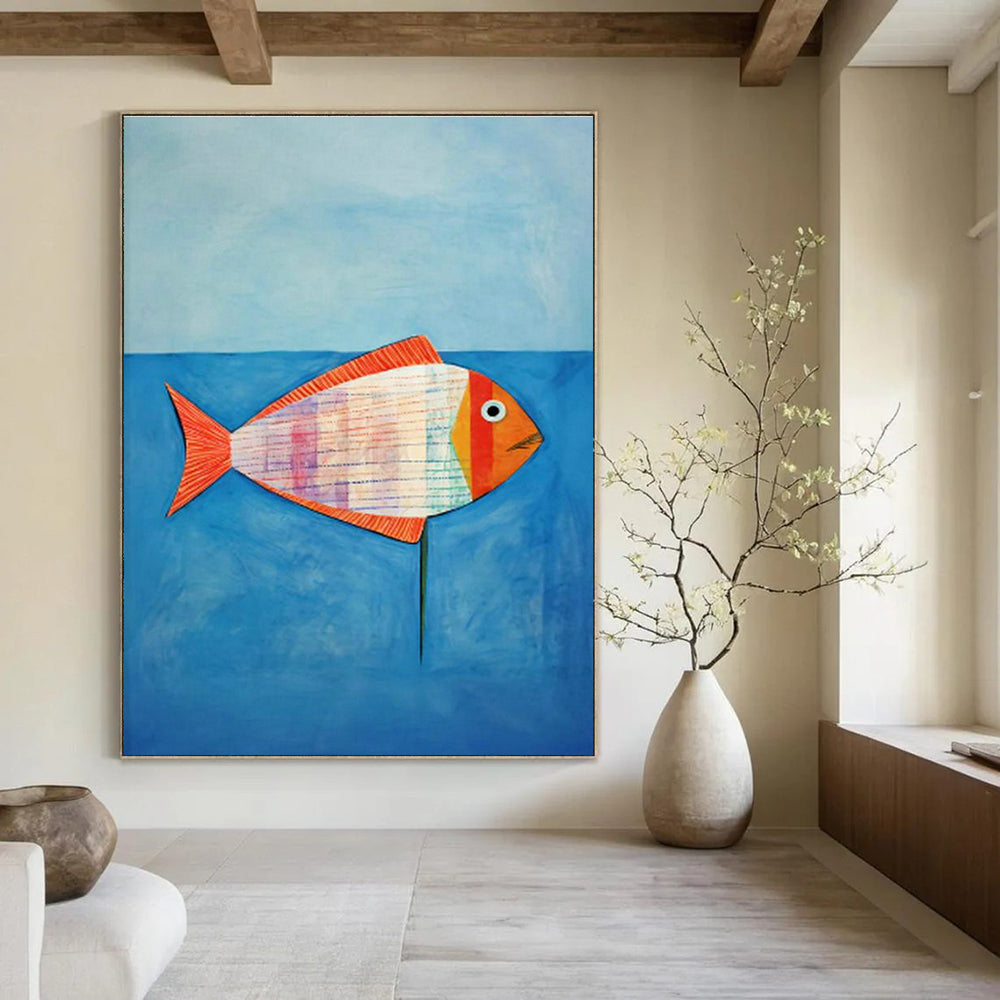Extra Wide Custom Handmade Abstract Painting for Urban Mushroom Cultivation Centers  DLZ0113