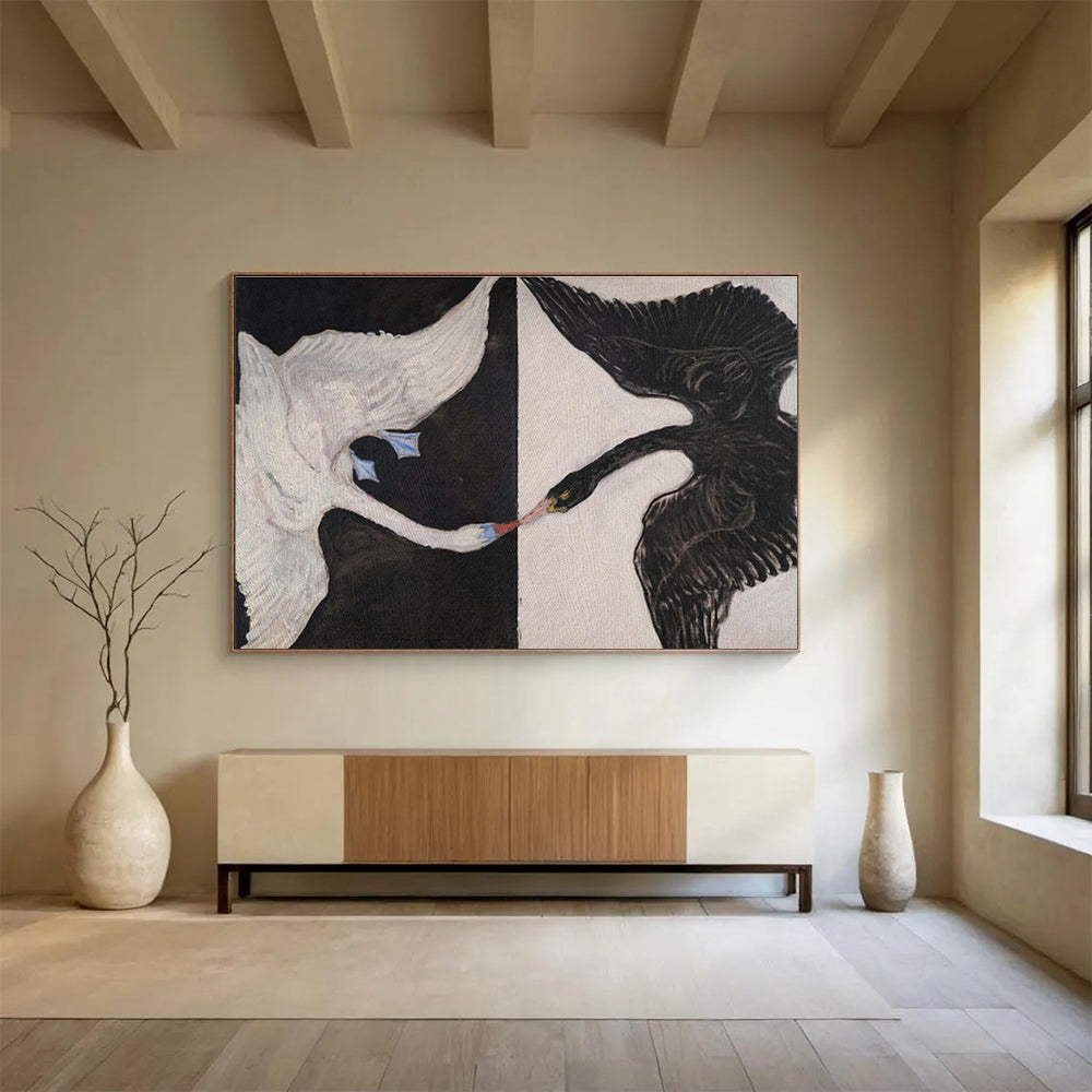Tailored Tennis Stadium Giant Abstract Hand-Painted Mural